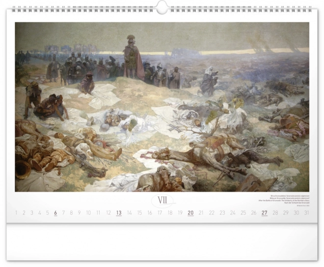 Notique Wandkalender Slawische Epoche – Alfons Mucha 2025