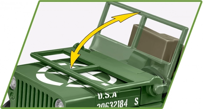 Jeep Willys MB mit Anhänger Konstruktionsspielzeug