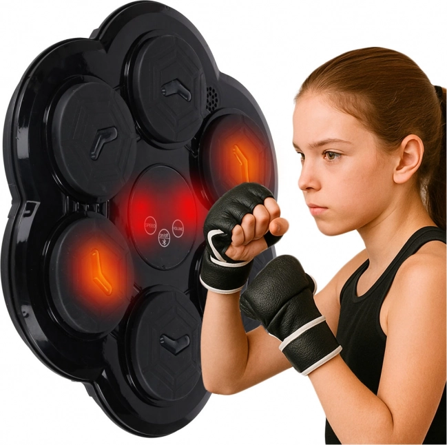 Wand-Boxtrainer mit LED, Bluetooth und USB