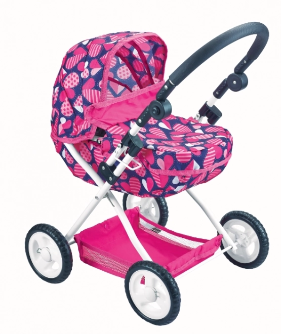 Tief Rosa Puppenwagen Mit Muster