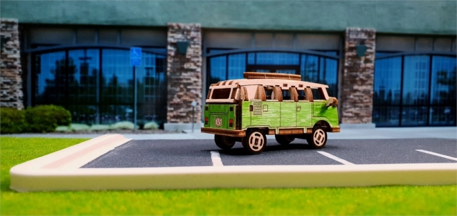 3D-Holzpuzzle Superfast Minibus Retro