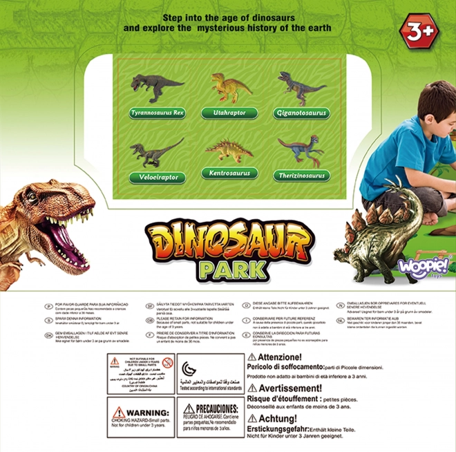 Woopie Dinosaurierpark Set Figuren mit Spielmatte und Zubehör