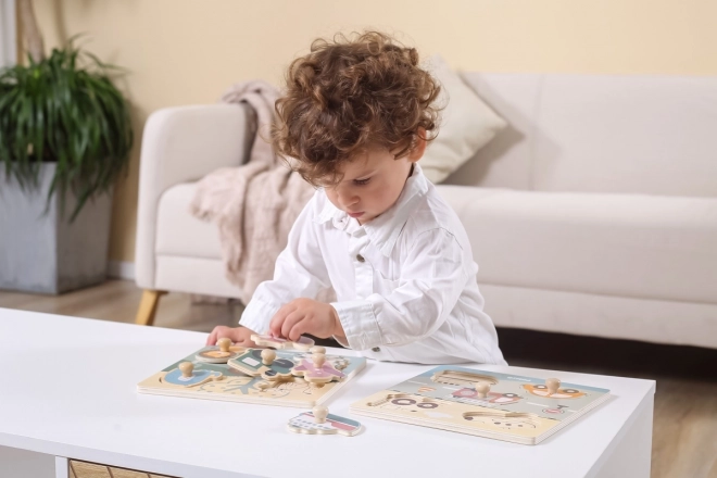 Polar B Puzzle mit Griffen