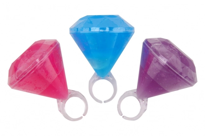 Ring mit Glitzergel