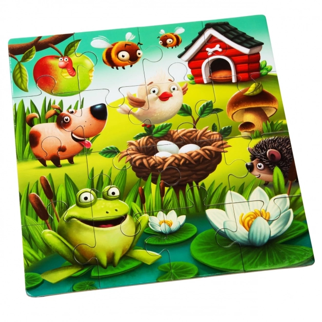 Puzzlika Lieblings-Tiere 3-in-1 Puzzle