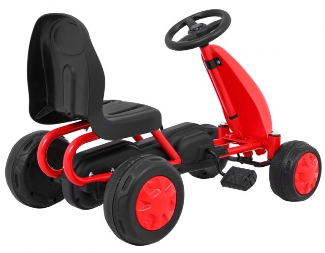 Erster Pedal-Gokart Für Kinder mit Kettenantrieb in Weiß – Rot