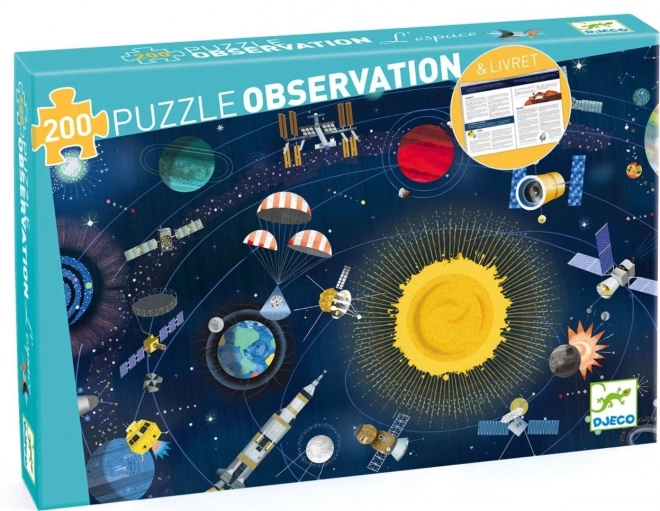 DJECO Beobachtungspuzzle: Universum 200 Teile