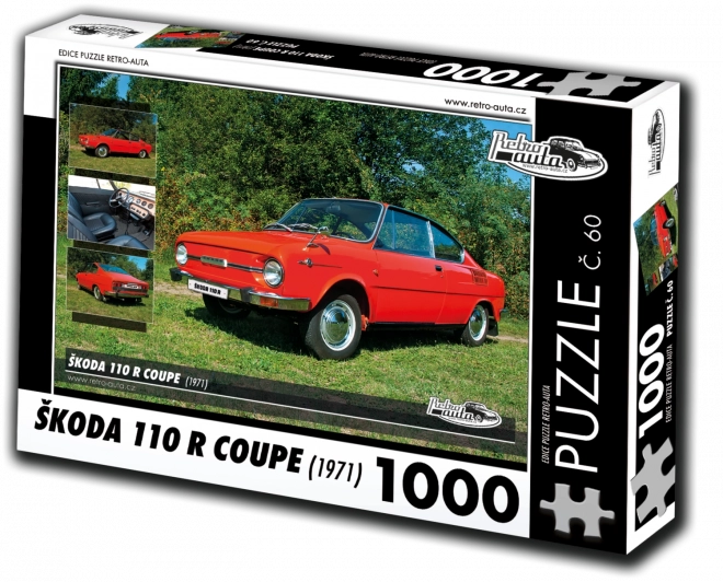 Retro-Autos Puzzle Škoda 110 R Coupé 1971 - 1000 Teile