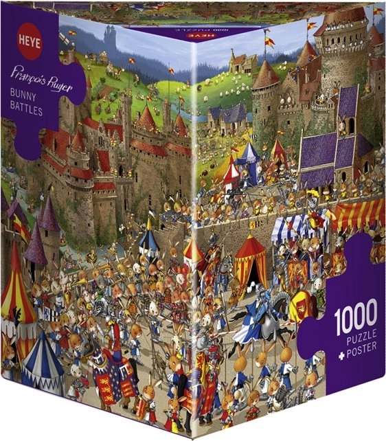 Heye Puzzle Kaninchenkämpfe 1000 Teile