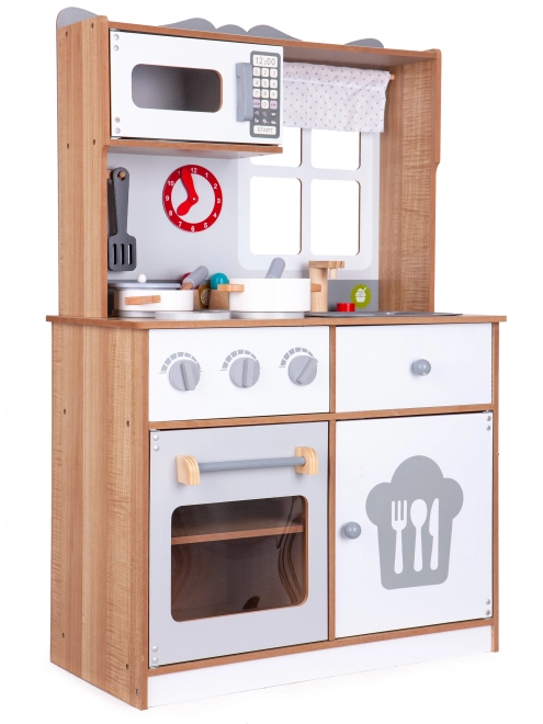 Holzkinderküche mit Zubehör Ecotoys