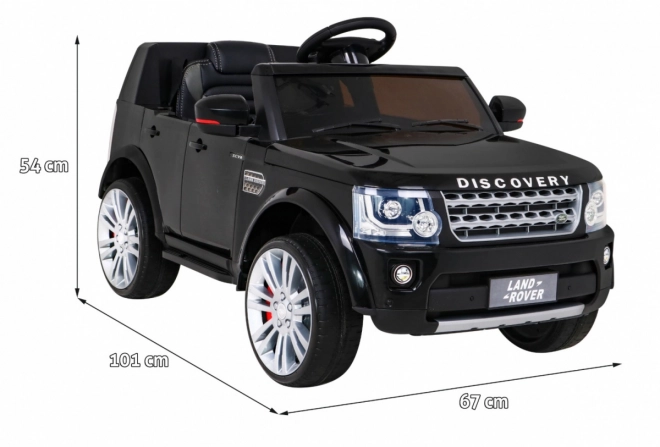 Land Rover Discovery Elektrisches Kinderauto Schwarz + Fernbedienung + EVA Räder + Langsamer Start + Radio MP3