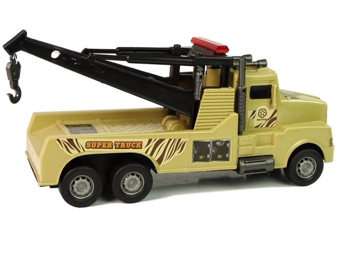 Autoabschleppwagen Pannenhilfe 1:10 – Seil Militär Braun