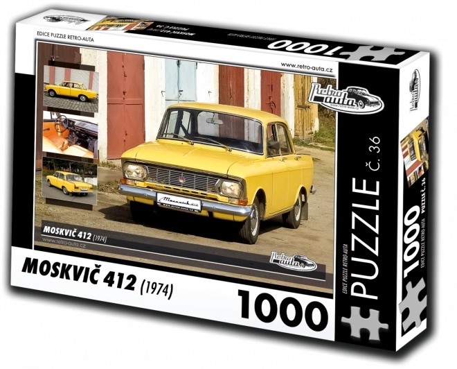 Retroauto Moskwitsch 412 Puzzle (1974)