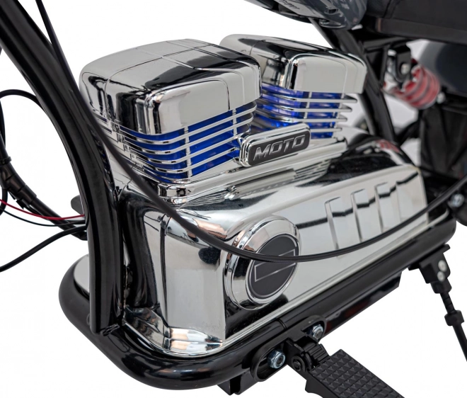 Motorrad Chopper Warrior Grau