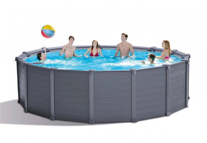 Schwimmbecken Komplettset 4,78 x 1,24 m