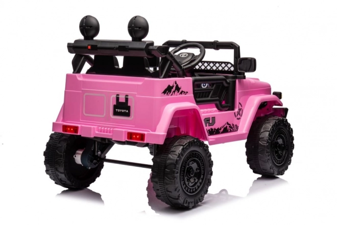 Elektrisches Kinderauto 4x4 - Rosa Toyota FJ
