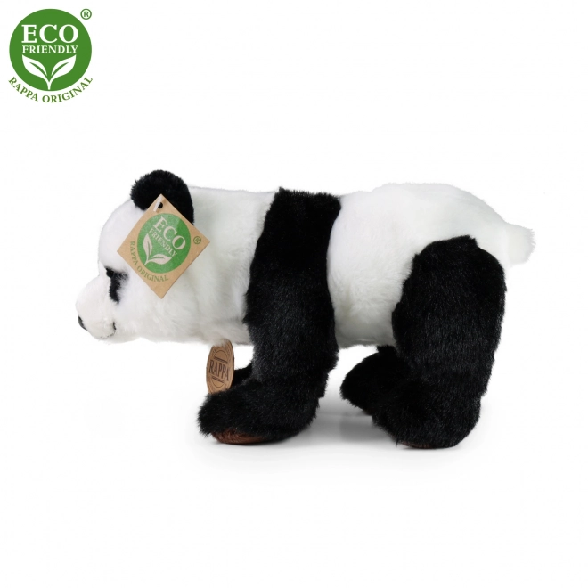 Sitzender oder stehender Plüschpanda 22 cm umweltfreundlich