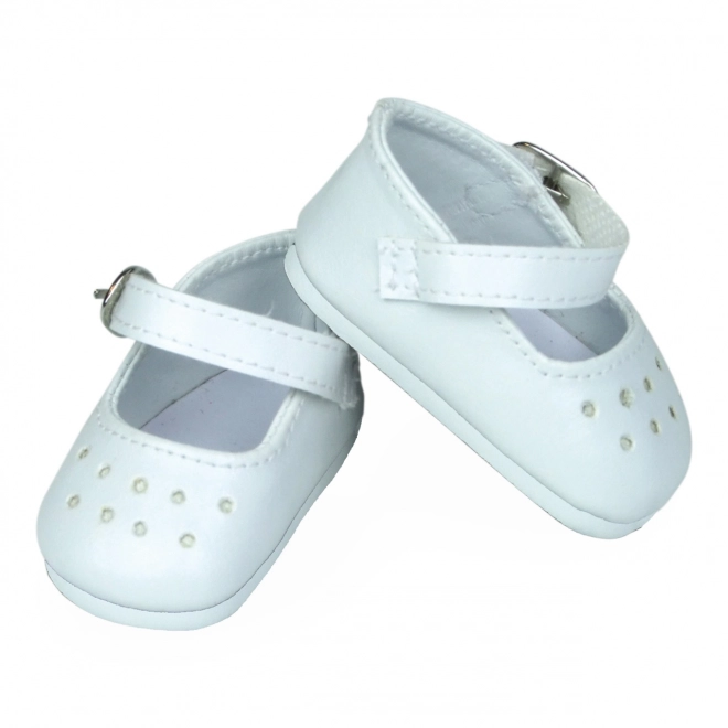 Weiße Puppenschuhe für PETITCOLLIN Minette