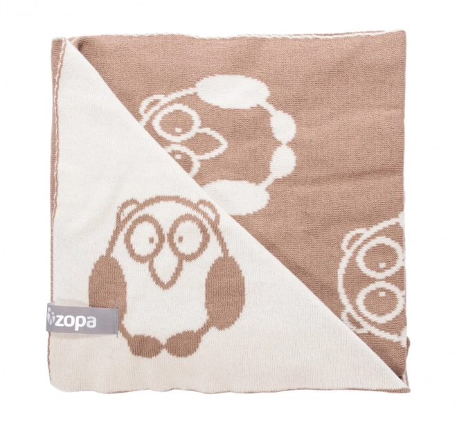 Dünne Babydecke Little Owl von Zopa