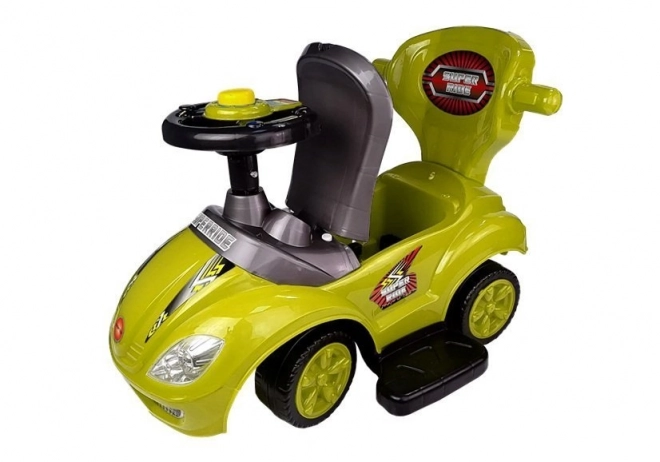 3-in-1 Mega Car Kinderlaufrad Gelb