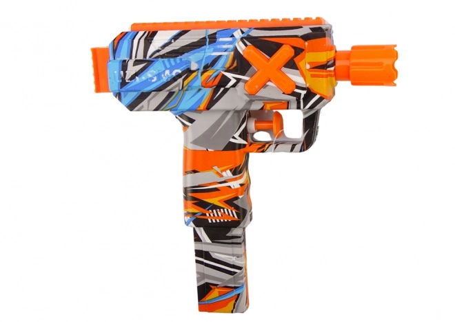 Kleiner Wasserpistole Graffiti blau orange