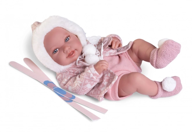 Realistische Babypuppe mit Ganzkörper aus Vinyl - 42 cm