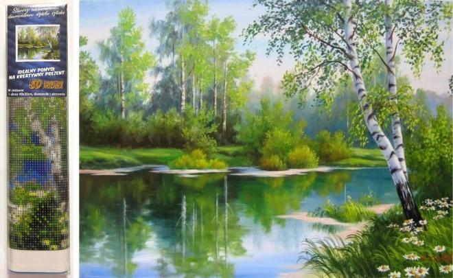 Diamantmalerei Frühling Landschaft 30x40cm
