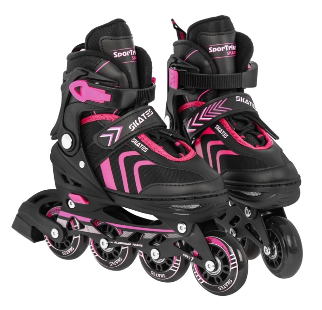 4-in-1 Rollschuhe, Schlittschuhe, Skates Set für Kinder Größe 29-33 Pink – Rosa