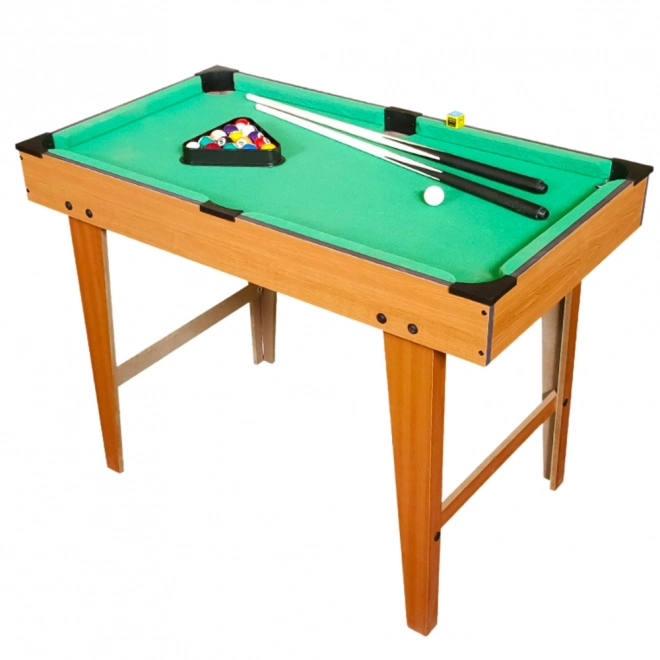 Mini Billiardtisch aus Holz mit Kugeln und Queues