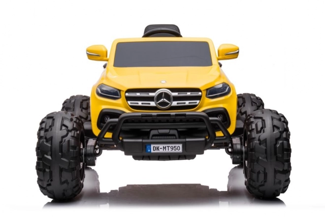 Elektrisches Kinderauto Mercedes DK-MT950 4x4 in Gold-Gelb