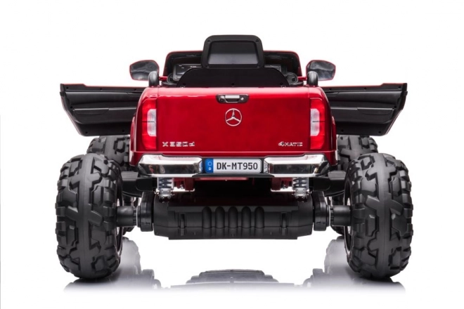 Elektrisches Auto Mercedes 4x4 Rot Lackiert