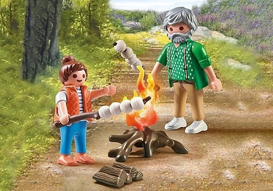 Playmobil Lagerfeuer mit Marshmallows Figuren Set