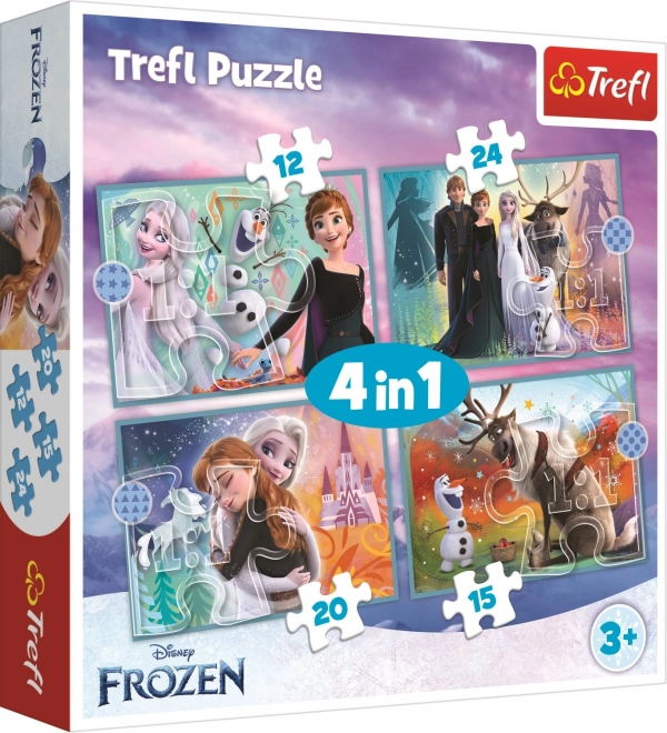 Trefl Puzzle Die Eiskönigin: Wunderbare Welt 4 in 1