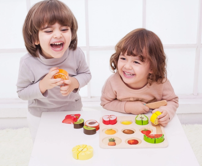 Obst-Schneideset für Kinder von Classic World - Montessori-Set