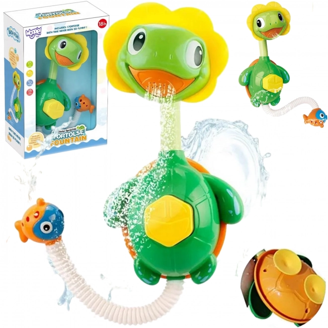 Woopie Badespielzeug Schildkröte Mini Dusche Fontäne