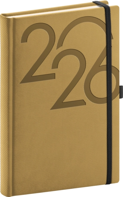 Tageskalender 2026 Gold 15x21 cm