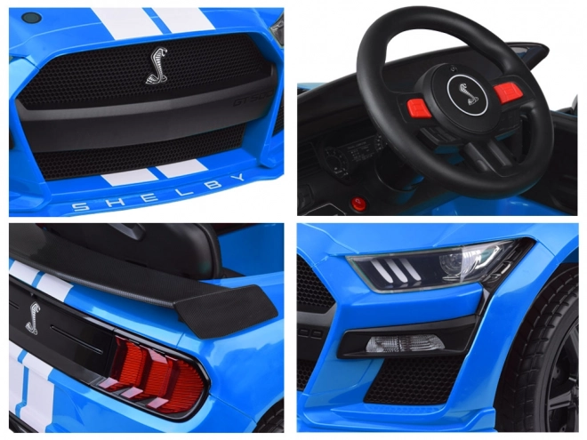 Batteriebetriebenes Auto Ford Mustang Shelby für Kinder – Blau