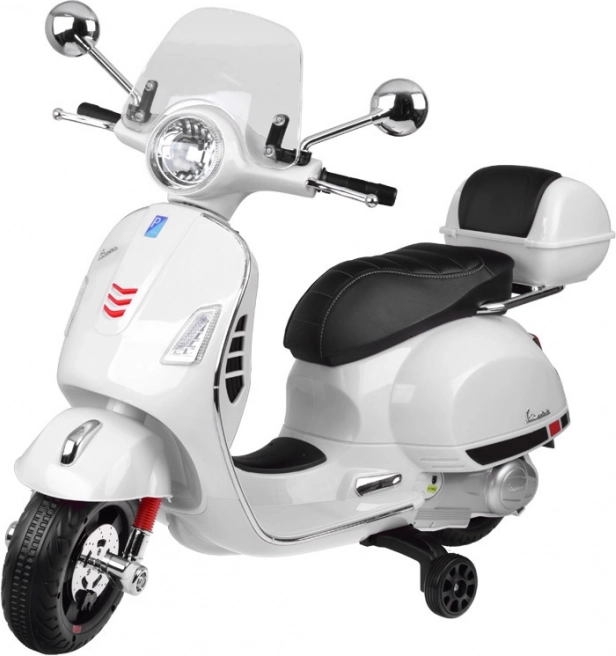 Elektrischer Vespa GTS Super Roller für Kinder – Weiß