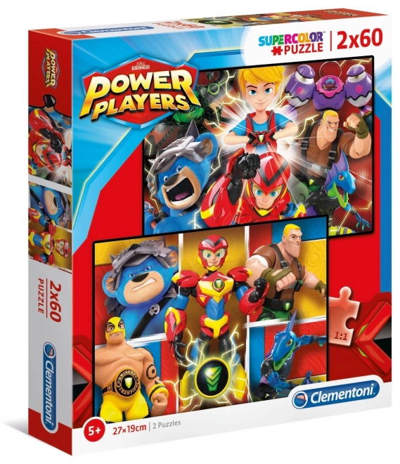 Clementoni Puzzle Power Players 2x60 Teile