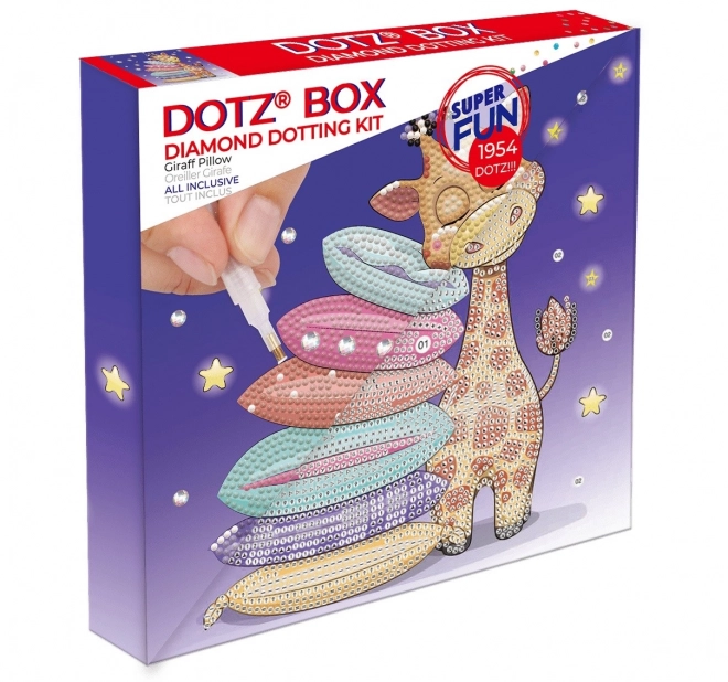 Mosaik mit Diamanten - Kissen mit Giraffe