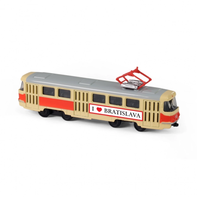 Klassische Metall Straßenbahn Bratislava