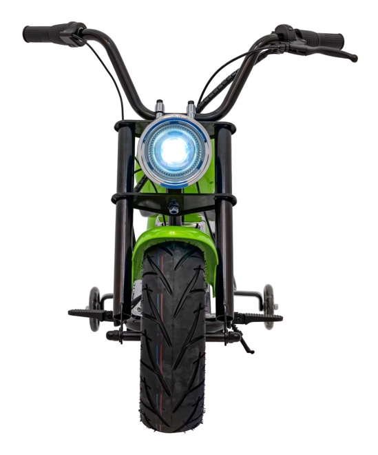 Chopper Warrior Grünes Motorrad