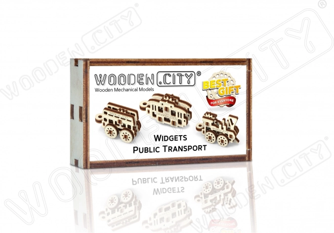 Holz-3D-Puzzle Öffentliche Verkehrsmittel