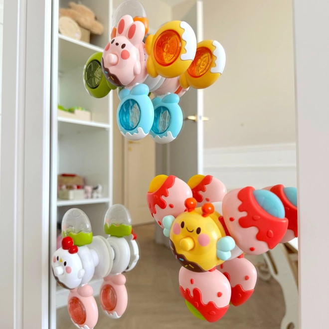 Woopie Baby Sensorische Spinner Spielzeug Biene Huhn Kaninchen Bestandteile