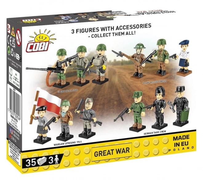 Great War Bausatz mit 3 Figuren und 35 Teilen