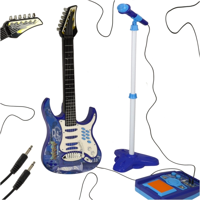 Elektrische Kindergitarre mit Mikrofon und Verstärker