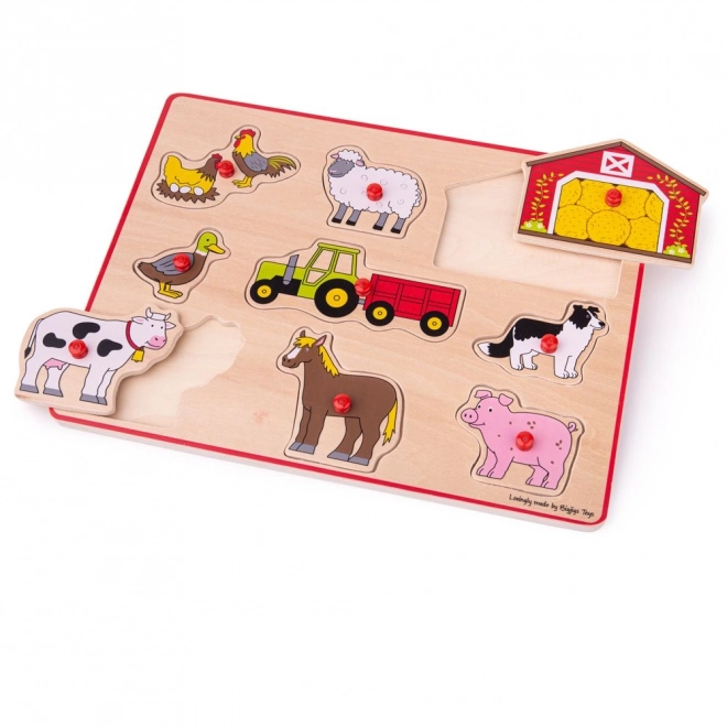 Bigjigs Toys Einlegespuzzle Bauernhof