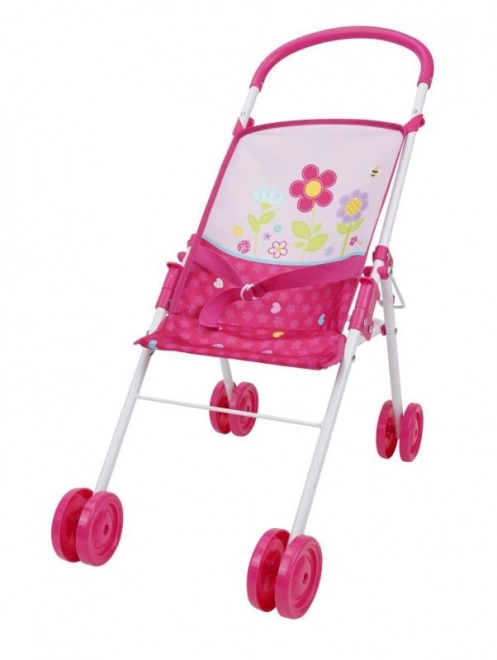 3-teilige Spielset, Kinderwagen, Stuhl und Bettchen - Blumen