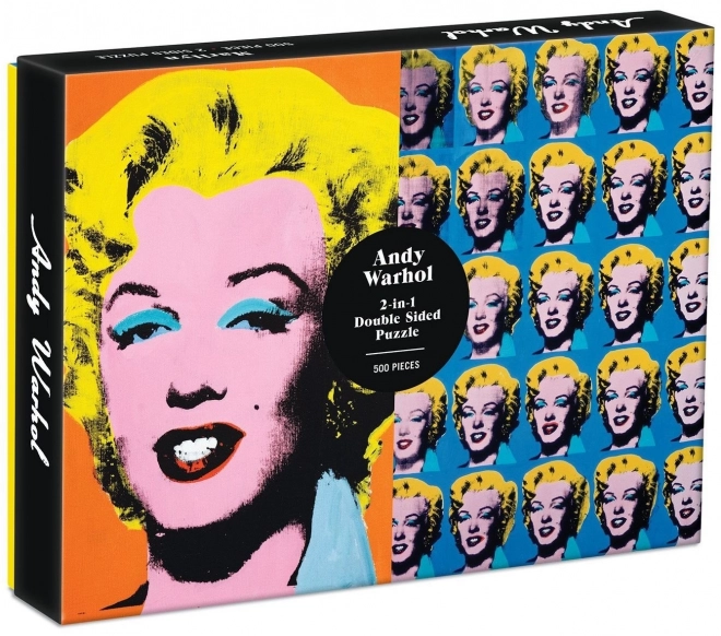 Beidseitiges Puzzle Andy Warhol Marilyn