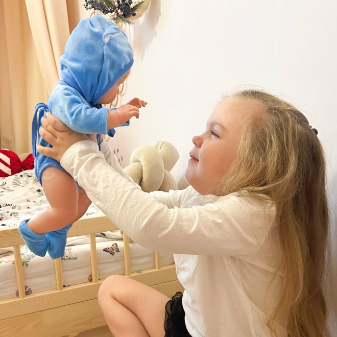 Woopie baby puppe mit bär outfit 46 cm